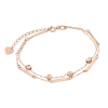 Artikelbild 1 des Artikels “Armband „Doppelreihig mit Kugeln“ aus 585 Rotgold “