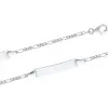 Artikelbild 1 des Artikels “Armband „Figarokette mit Namensplatte“ aus 925 Silber “