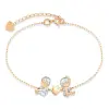 Artikelbild 1 des Artikels “Armband „Kinderpaar mit Herz“ aus 585 Bicolor-Gold mit Zirkonia “
