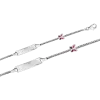 Product image 1 of the product “Bracelet “Name Plate with Butterfly” in 925 Sterling Silver ”