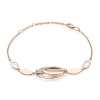Artikelbild 1 des Artikels “Armband „Oval-Elemente mit Steinreihe“ aus 585 Rotgold mit Zirkonia “