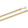 Product image 1 of the product “Bracelet “Curb Bracelet with Side Pieces” in 585 Yellow Gold with Cubic Zirconia ”
