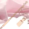 Artikelbild 1 des Artikels “Armband „Panzerkette mit Namensplatte“ aus 585 Rotgold “