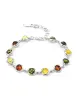 Artikelbild 1 des Artikels “Armband „Runde Steine im Wechsel“ aus 925 Silber mit Bernstein “