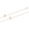 Product image 1 of the product “Bracelet “Butterfly with Stones” in 585 Rose Gold with Cubic Zirconia ”