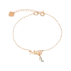 Product image 1 of the product “Bracelet “Lettering “Miss” with Shoe” in 585 Rose Gold with Cubic Zirconia ”
