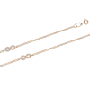 Artikelbild 1 des Artikels “Armband „Unendlichkeit an Kette“ aus 585 Rotgold mit Zirkonia “