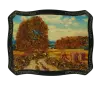 Product image 1 of the product “Amber Picture “Landscape with Country Path” ”