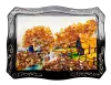 Product image 1 of the product “Amber Picture “Landscape with House by the Stream” ”