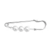 Artikelbild 1 des Artikels “Brosche „Nadel mit drei Perlen“ aus 925 Silber mit Perlen “
