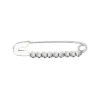 Product image 1 of the product “Brooch “Safety Pin with Row of Balls” in 925 Sterling Silver ”