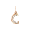 Product image 1 of the product “Letter Pendant C with Cubic Zirconia ”