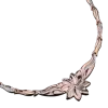 Product image 1 of the product “Necklace “Flower with Ornament” in 585 Rose Gold with Diamonds ”