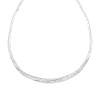 Artikelbild 1 des Artikels “Collier „Gedrehtes Band mit Steinen“ aus 925 Silber mit Zirkonia “