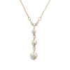 Product image 1 of the product “Necklace “Stacked Pearls” in 585 Rose Gold with Cubic Zirconia and Pearls ”