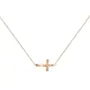 Product image 1 of the product “Necklace “Sideways Cross” in 585 Rose Gold ”