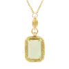 Artikelbild 1 des Artikels “Collier „Rechteck mit Zierrand“ aus 585 Gelbgold mit Amethyst “