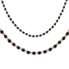 Artikelbild 1 des Artikels “Collier „Schwarze Steine im Wechsel mit Kugeln“ aus 585 Rotgold mit Onyx “