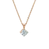 Product image 1 of the product “Necklace “Solitaire” in 585 Rose Gold with Diamonds, 0.30 ct ”
