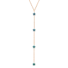 Product image 1 of the product “Necklace “Y Necklace with Stars” in Gold-Plated 925 Sterling Silver with Turquoise ”