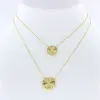 Artikelbild 1 des Artikels “Collier „Zwei Blüten“ aus 585 Gelbgold “