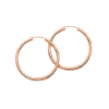 Product image 1 of the product “Hoop Earrings “Thin Smooth” in 585 Rose Gold, Ø 18 mm ”