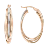Artikelbild 1 des Artikels “Creolen „Oval dreifach“ aus 585 Bicolor-Gold “