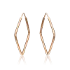 Product image 1 of the product “Hoop Earrings “Diamond-Shaped Hoops” in 585 Rose Gold ”