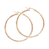 Product image 1 of the product “Hoop Earrings “Slim Faceted Hoops” in 585 Rose Gold ”