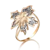 Artikelbild 1 des Artikels “Damenring „Ahornblatt mit schwarzen Akzenten“ aus 585 Rotgold “