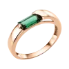Artikelbild 1 des Artikels “Damenring „Baguette im Rahmen“ aus 585 Rotgold mit Sitall “