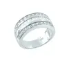 Artikelbild 1 des Artikels “Damenring „Baguette-Steinreihen“ aus 925 Silber mit Zirkonia “