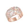 Product image 1 of the product “Women's Ring “Openwork Foliage” in 585 Rose Gold with Cubic Zirconia ”