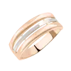 Artikelbild 1 des Artikels “Damenring „Breit mit Rillen“ aus 585 Bicolor-Gold “