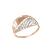 Artikelbild 1 des Artikels “Damenring „Fächer mit Rillen“ aus 585 Bicolor-Gold “