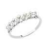 Product image 1 of the product “Women's Ring “Five Stones” in 585 White Gold with Cubic Zirconia ”