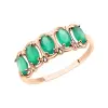 Product image 1 of the product “Women's Ring “Five Stones in a Row” in 585 Rose Gold with Agate ”