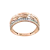 Artikelbild 1 des Artikels “Damenring „Geflecht mit Steinreihe“ aus 585 Rotgold mit Zirkonia “