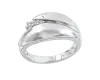 Artikelbild 1 des Artikels “Damenring „Gewölbt mit Steinen“ aus 925 Silber mit Zirkonia “