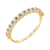 Product image 1 of the product “Women's Ring “Half Eternity with Stones” in 585 Yellow Gold with Cubic Zirconia ”