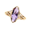 Product image 1 of the product “Women's Ring “Marquise” in 585 Rose Gold with Amethyst ”