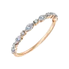 Product image 1 of the product “Women's Ring “Alternating Marquises and Stones” in 585 Rose Gold with Diamonds ”