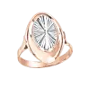 Product image 1 of the product “Women's Ring “Oval with Ray Pattern” in 585 Two-Tone Gold ”