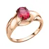 Artikelbild 1 des Artikels “Damenring „Ovaler Stein mit Schwung“ aus 585 Rotgold mit Korund “