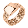 Product image 1 of the product “Women's Ring “Curb Bracelet with Plate” in 585 Rose Gold ”