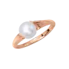 Artikelbild 1 des Artikels “Damenring „Perle schmal“ aus 585 Rotgold mit Perlen “