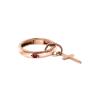 Artikelbild 1 des Artikels “Damenring „Reif mit Kreuzanhänger“ aus 585 Rotgold mit Rubin (synthetisch) “