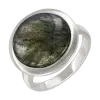 Artikelbild 1 des Artikels “Damenring „Rund mit Rahmen“ aus 925 Silber mit Labradorit “