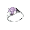 Artikelbild 1 des Artikels “Damenring „Runder Amethyst seitlich gefasst“ aus 925 Silber mit Amethyst (synthetisch) “