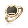 Artikelbild 1 des Artikels “Damenring „Scheibe im Ring“ aus 585 Rotgold mit Onyx “
